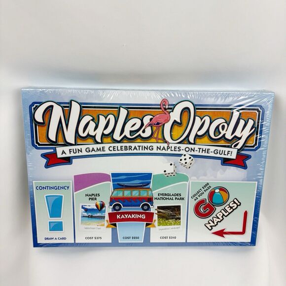 Late for the Sky Other - Naples Opoly Board Game Monopoly Style Game Late For The Sky Brand New Florida